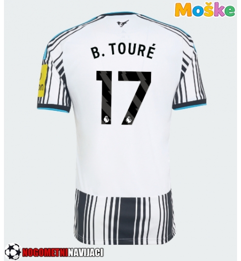 Moške Nogometnih dresov Newcastle United Bazoumana Toure #17 Domači 2026-27 Kratki rokavi Moške Nogometnih dresov Newcastle United Bazoumana Toure #17 Domači 2026-27 Kratki rokavi
